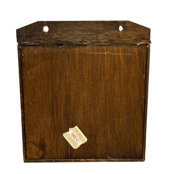 Wooden Key Holder Wall Mount VTG Stained Glass Antique Car Ford Model T Fob Trac - Picture 3 of 16